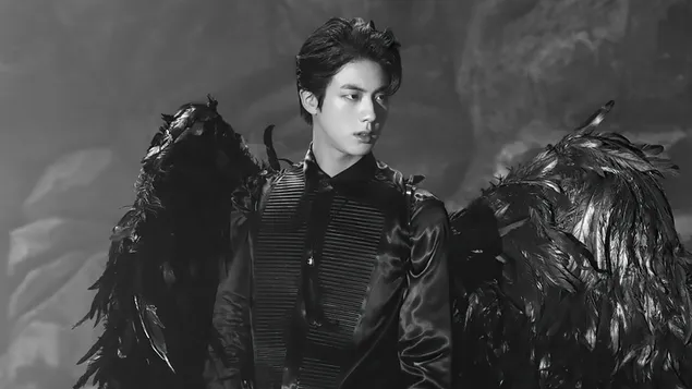 Јин у 'Мапа оф Тхе Соул: 7' Схоот [2020] из БТС-а (Бангтан Боис) 4K позадина