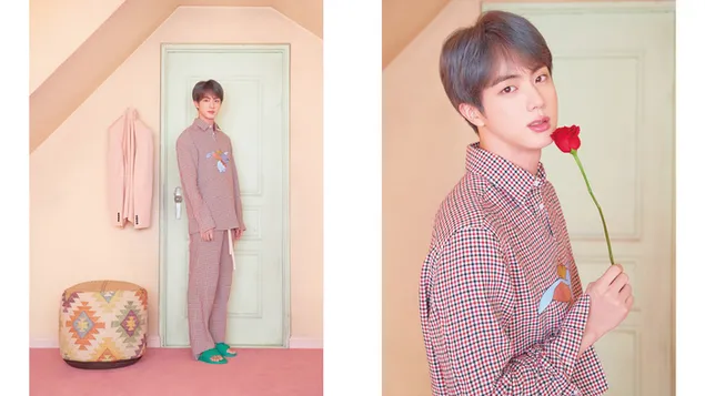 Jin ใน 'Map of The Soul: Persona' ถ่ายจาก BTS (Bangtan Boys) 4K วอลเปเปอร์