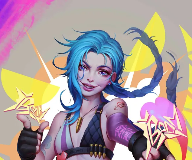 Jinx / arcane (lol) HD wallpaper download