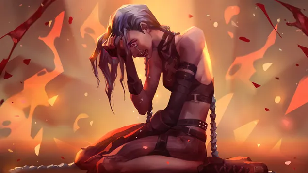 Jinx ในซีรี่ส์ Netflix 'Arcane' - League of Legends 4K วอลเปเปอร์