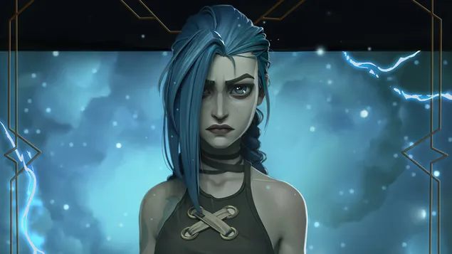 Jinx a la sèrie de Netflix 'Arcane' | Lliga de Llegendes 4K fons de pantalla