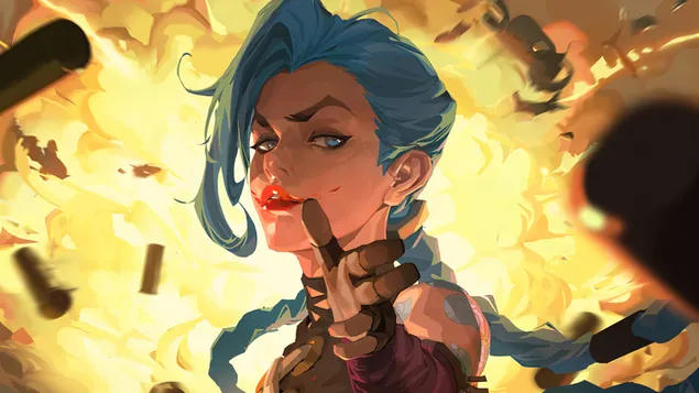 金克斯在“奥术”Netflix 系列：“英雄联盟”中 4K 壁纸