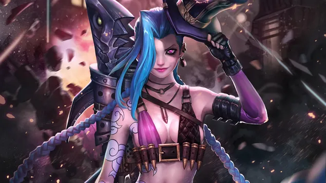 LoL Wild Rift Jinx HD 4K Wallpaper #5.2838