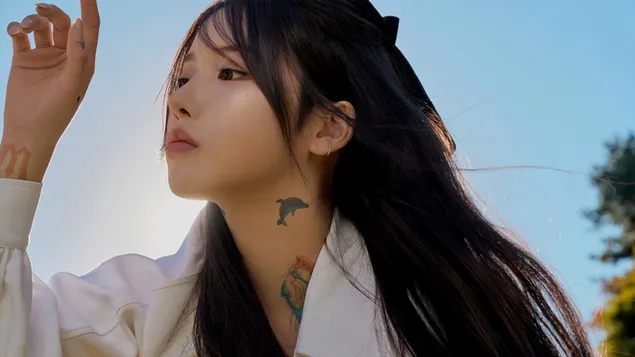 jiwoo fra nmixx (kpop band) | love me like this mv shoot (expergo album) nedlasting