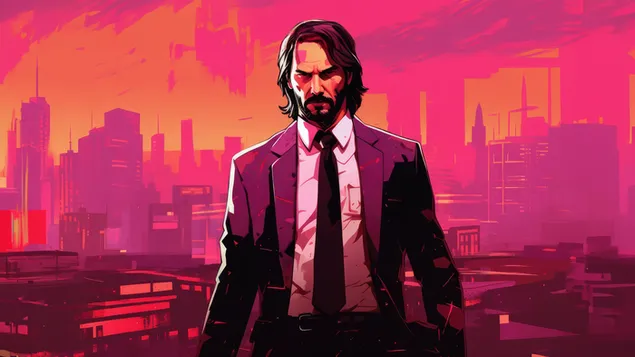Film abstrak John Wick 4K wallpaper
