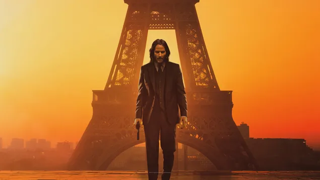 John Wick: Chương 4 Tháp Eiffel Paris Poster tải xuống