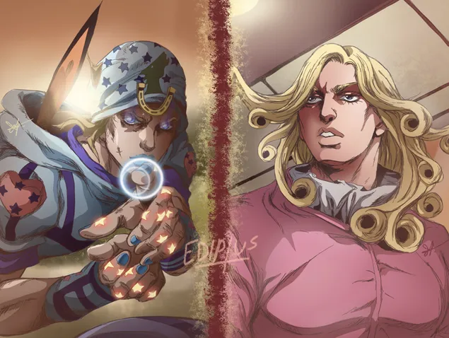 Johnny Joestar vs Funny Valentine 2K baggrundsbillede