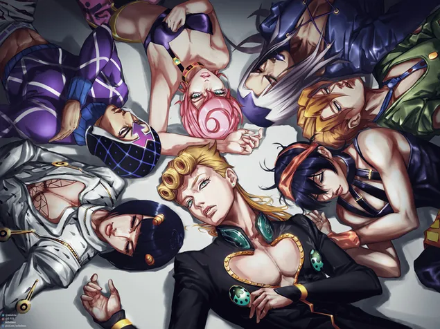 jojoDe Qi Miao Mou Xian :Huang Jin Zhi Feng  Xia Zai