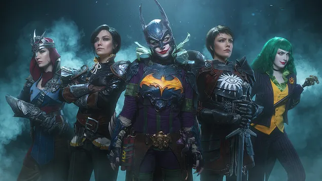 ジョーカー & バットマン ガールズ コスプレ 4K 壁紙