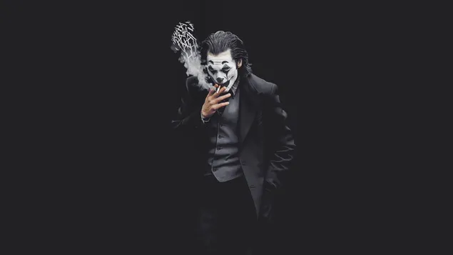  Joker is smoking 4K wallpaper