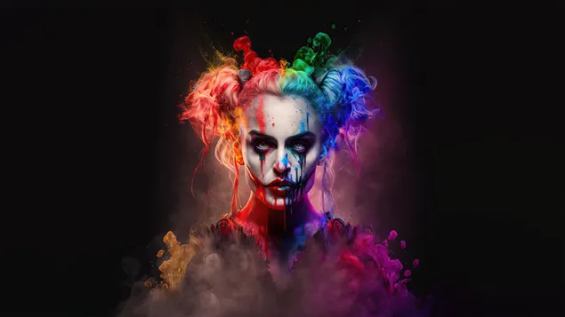 Joker dengan tampilan penuh warna [ Holi ] unduhan