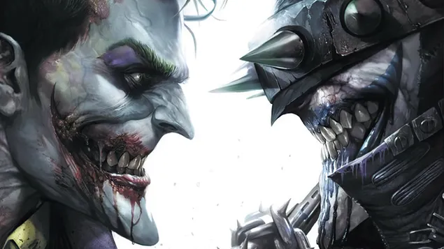 Joker y Batman que ríe Supervillanos de DC descargar