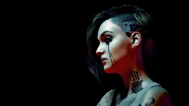 Judy Alvarez fra Cyberpunk 2077 4K bakgrunn