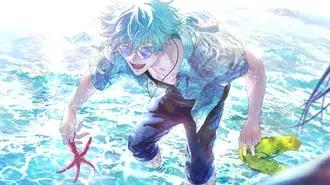 Jujutsu Kaisen - Strand von Satoru Gojou 4K Hintergrundbild