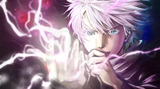 Jujutsu Kaisen | Satoru Gojou Hohl Lila 4K Hintergrundbild