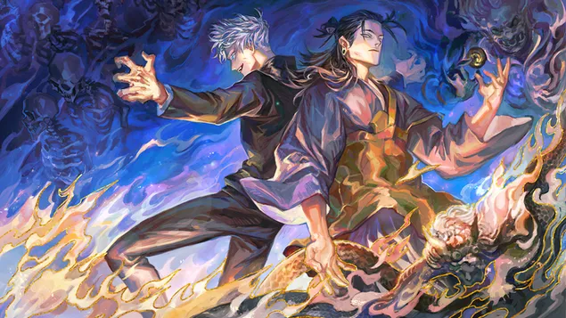 Jujutsu Kaisen - Satoru Gojou & Suguru Geto 4K 壁纸