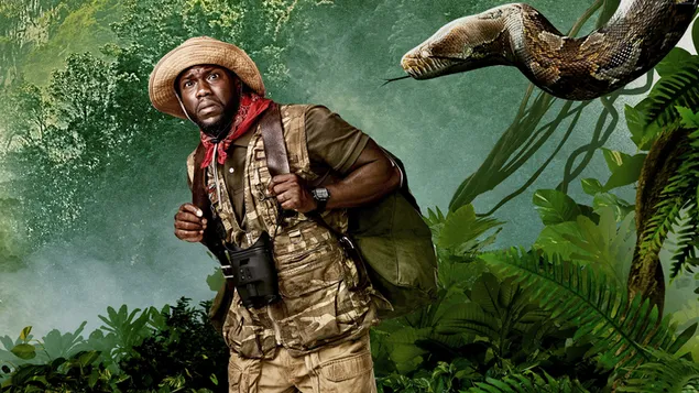 Jumanji: Välkommen till djungeln Kevin Hart 4K bakgrund