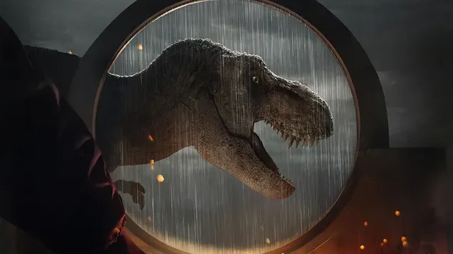 Póster de tiranosaurio rex de Jurassic World Dominion