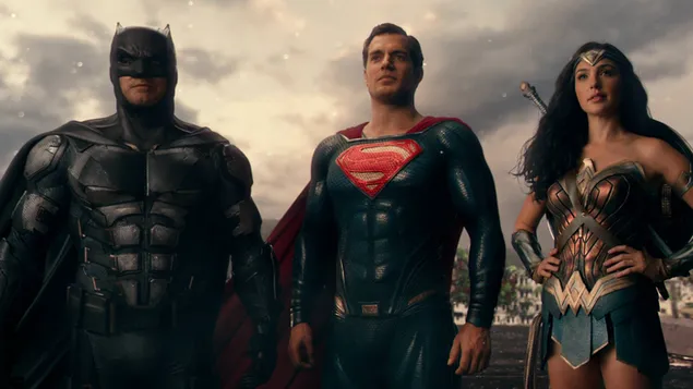 Justice league - Helter og heltinne 4K bakgrunn