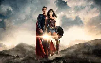 Film Lige pravde - Superman i Wonder Woman 2K pozadina