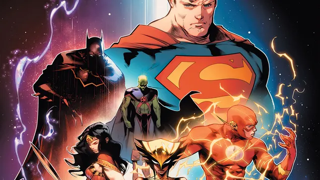 Justice League Superheroes DC 4K wallpaper