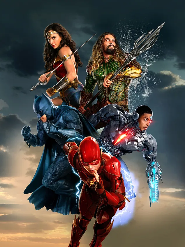 Taustpilt Justice League - üleloomulike kangelaste film 2K