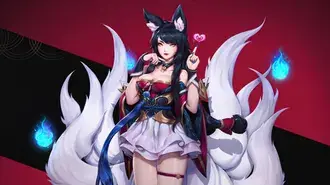 K/DA '아리' (애니 FA) - 리그 오브 레전드 [LOL] 4K 배경화면