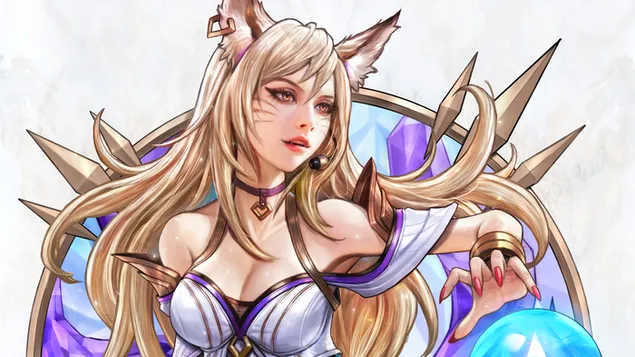 K/DA Ahri | League of Legends [LOL] 4K fons de pantalla