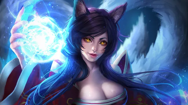 K/DA 'Ahri' Orb of Deception (Anime FA) - 英雄联盟 (LOL) 4K 壁纸