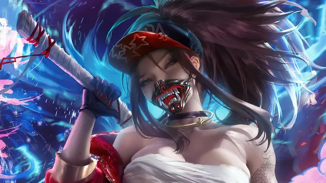 K/DA Akali (ศิลปะแฟนตาซี) - League of Legends (LOL) 4K วอลเปเปอร์