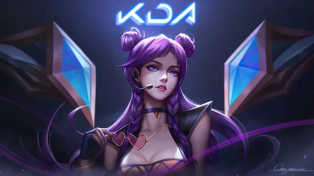 K/DA Kai'Sa (arte de fantasía) - League of Legends (LOL) 4K fondo de pantalla