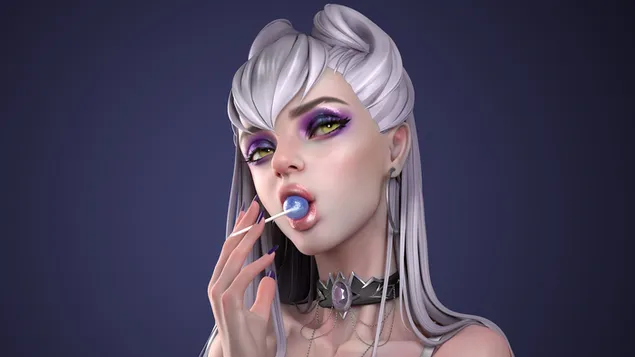 K/DA Popstar Evelynn (All Out) | League of Legends (LOL) 4K ozadje