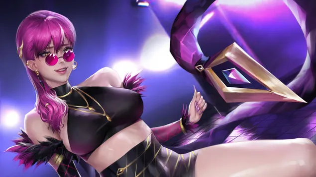 K/DA Popstar Evelynn (All Out) | League of Legends [LOL] 4K ozadje