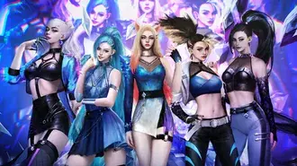 K/DA 팝스타(올아웃) | 리그 오브 레전드(LOL) 4K 배경화면