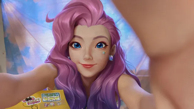 Hình nền K / DA 'Seraphine' Điều chỉnh máy ảnh - Liên minh huyền thoại [LOL] 4K