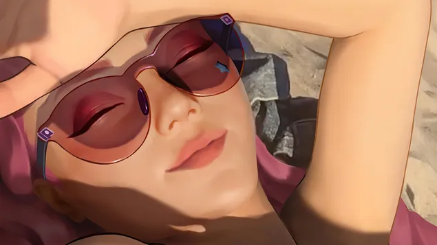 K/DA 'Seraphine' 在海滩上放松 - 英雄联盟 [LOL] 4K 壁纸