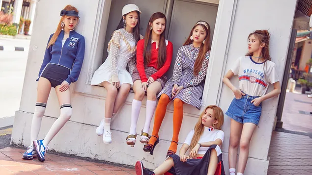 فرقة K-pop - (G) أعضاء I-DLE 4K خلفية