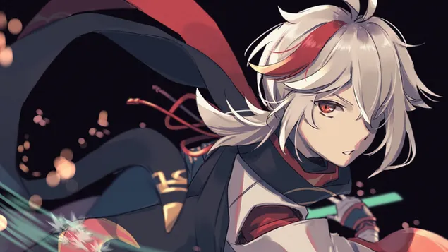 Kaedehara 'Kazuha' (Personaje Anemo) - Genshin Impact (Videojuego Anime) 4K fondo de pantalla