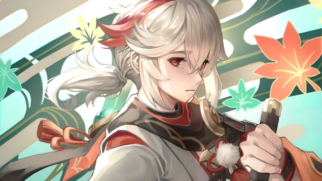 Шпалери Kaedehara 'Kazuha' (персонаж Anemo) - Genshin Impact [аніме-відеогра] 4K