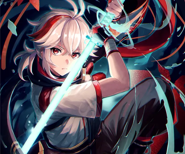 Kaedehara Kazuha fantasy anime worrier | Genshin Impact 2K wallpaper ...