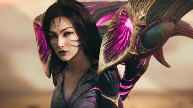 Páipéar balla Séasúr Kai'Sa 2022 - League of Legends [LOL]4K