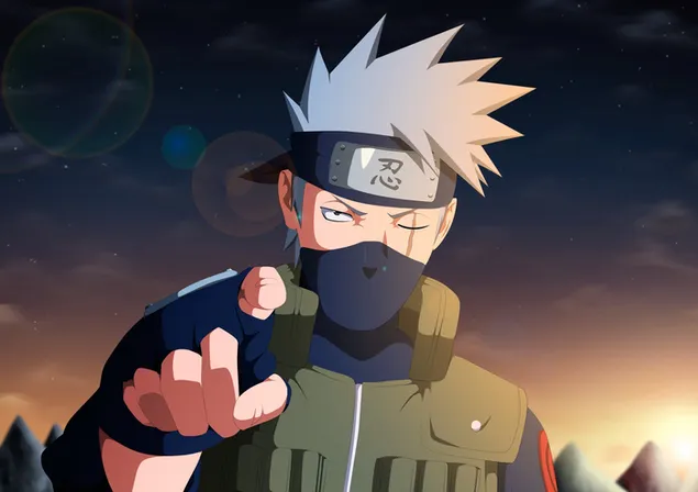 Kakashi Hatake Sanse 4K pozadina