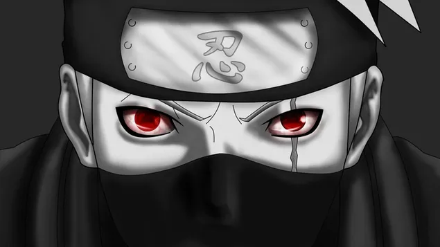 Kakashi Red shringan with black & white