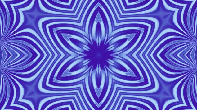 Kaleidoskop-blauer Stern #2 HD Hintergrundbild