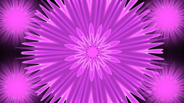 פרח קליידוסקופי HD טפט