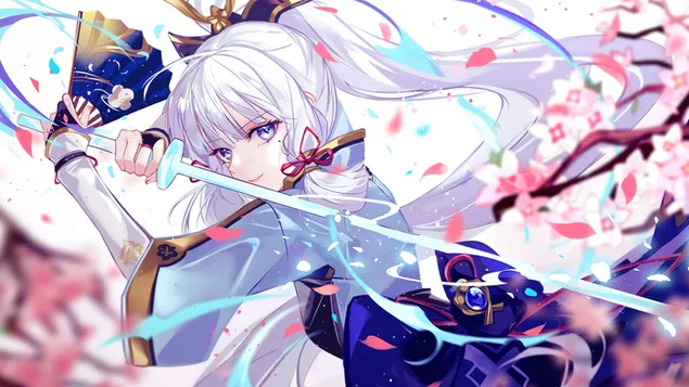 Kamisato 'Ayaka' (דמות קריו) | Genshin Impact [משחק וידאו מקוון] 4K טפט