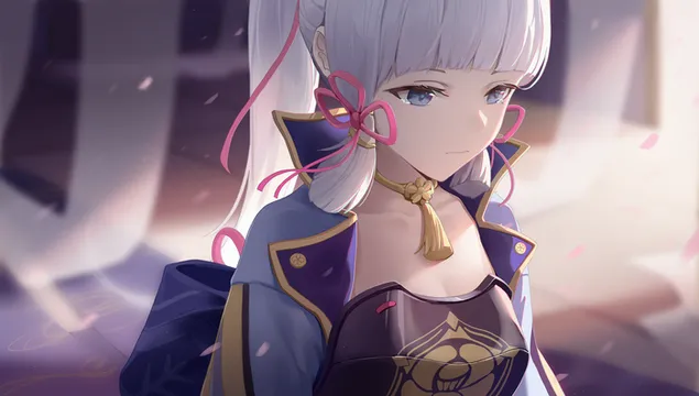 上里绫香 漂亮的动漫女孩 | 原神冲击 8K 壁纸