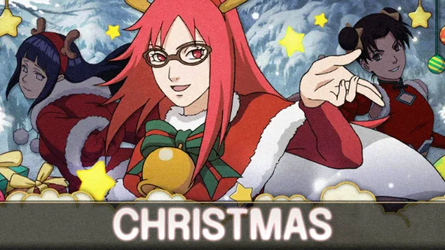 Karin Hinata y Tenten (Navidad)