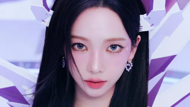 Aespa の「Karina」 - Hot Mess MV 撮影 4K 壁紙