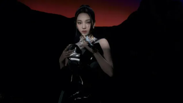 来自 Aespa 的“Karina”在“Girls”专辑拍摄中 4K 壁纸